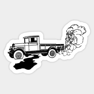 Broke Old Truck Sticker